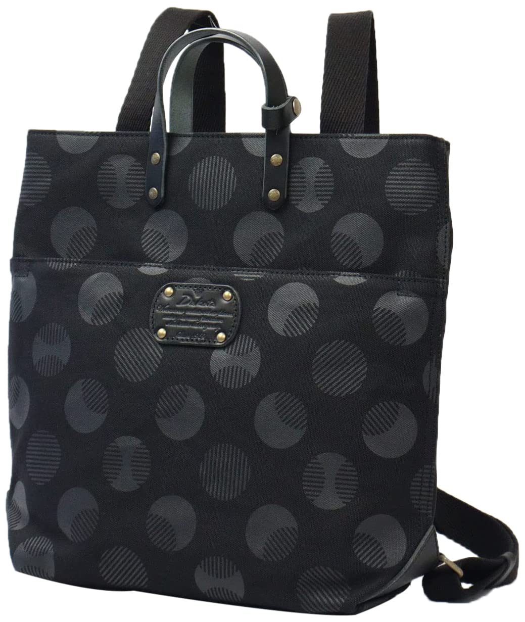 ダコタ ピット 2way ドット柄 帆布 マザーズバッグ リュック DAKOTA